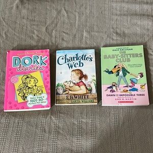 Lot of three books.
